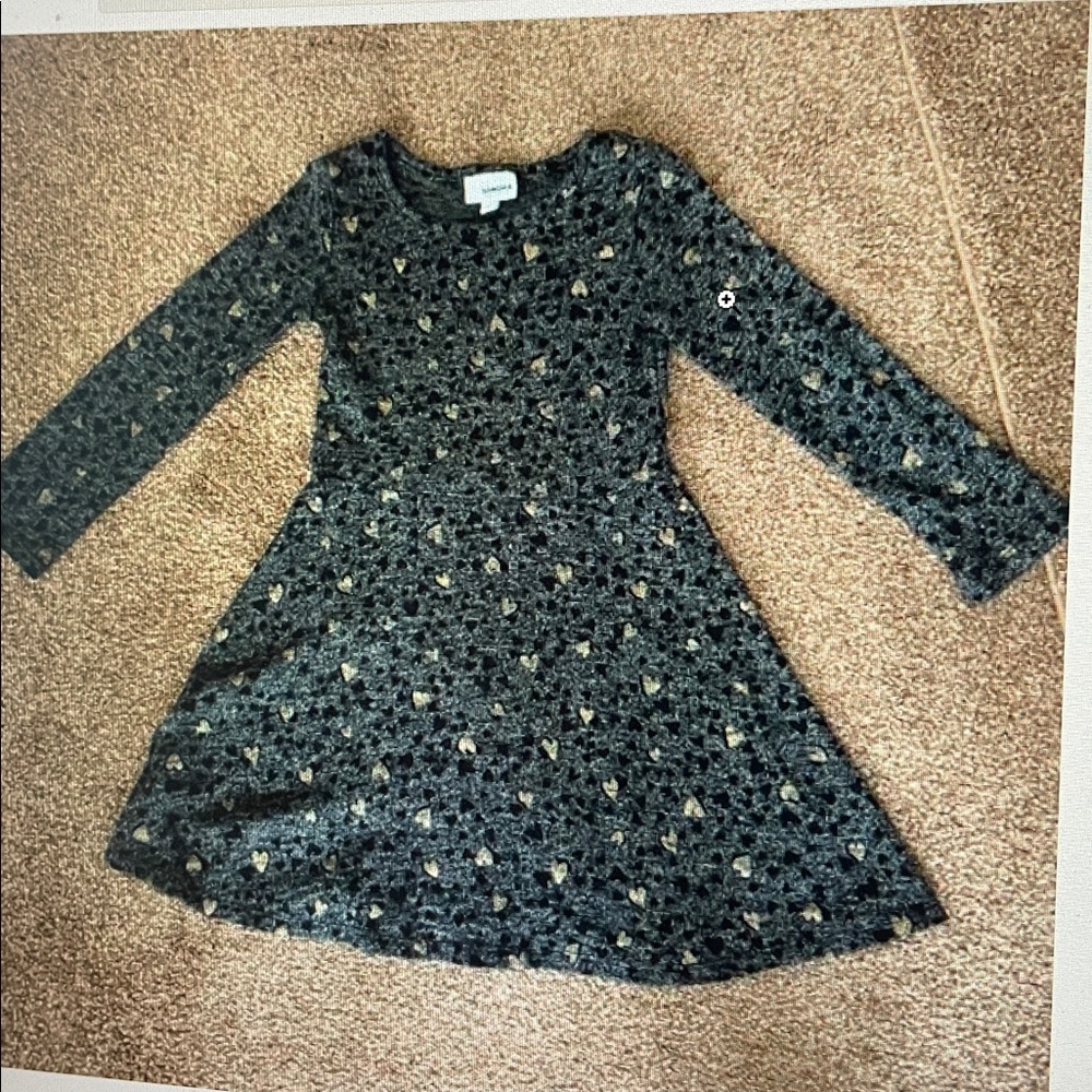 Sonoma long sleeve heart dress 5T